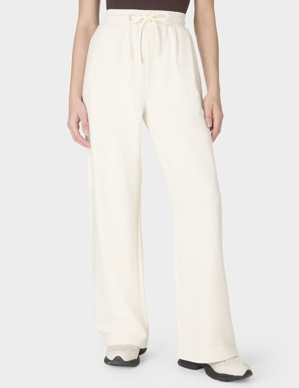 Sweaty Betty Women's Revive Cotton Rich Wide Leg Track Pants - Small - White