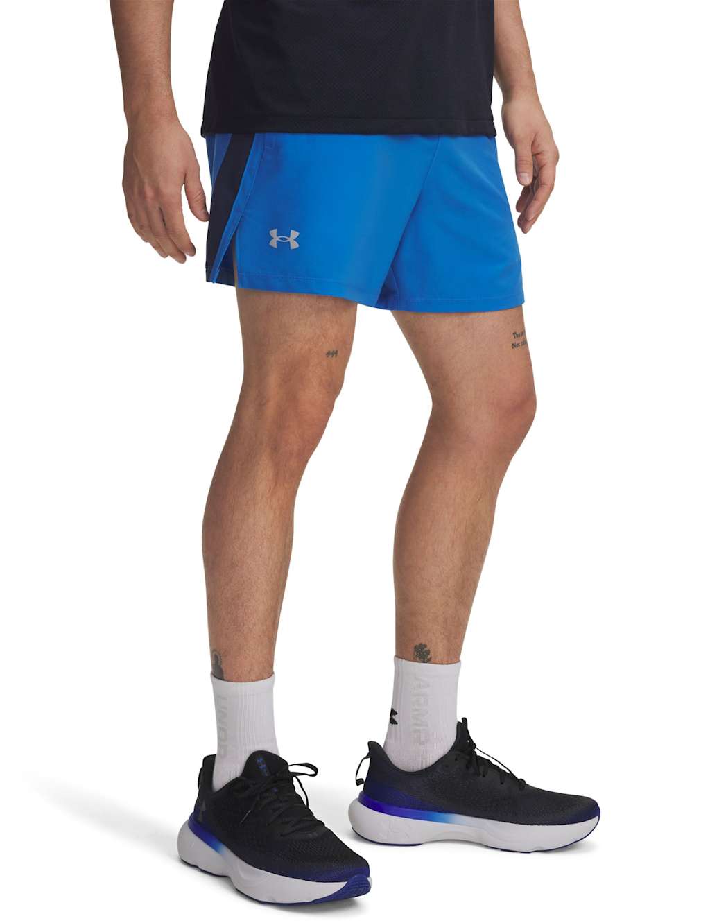 Under Armour Launch Water Repellent Running Shorts Bright Blue