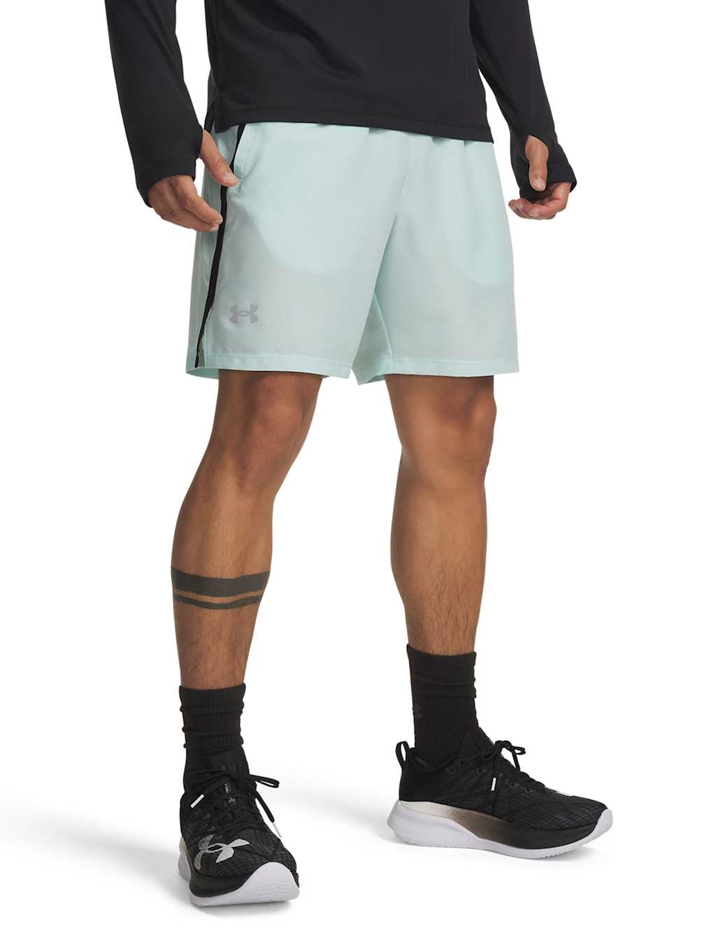Under Armour Men's Launch Water Repellent Running Shorts - M - Mint