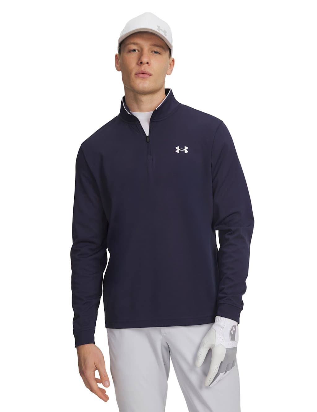 Under Armour Men's MatchPlay Half Zip Training Top - L - Dark Navy