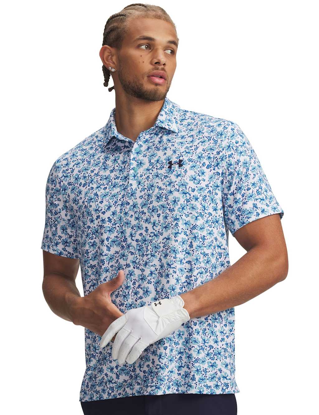 Under Armour Men's Playoff 3.0 Printed Polo Shirt - XL - Dark Navy Mix