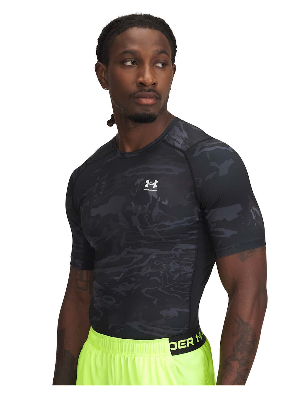 HeatGear Printed Crew Neck Training T-Shirt