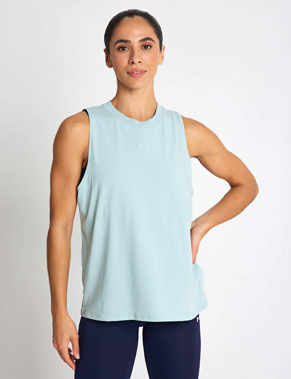 Under Armour Women's Rival Cotton Rich Vest Top - Medium - Light Blue