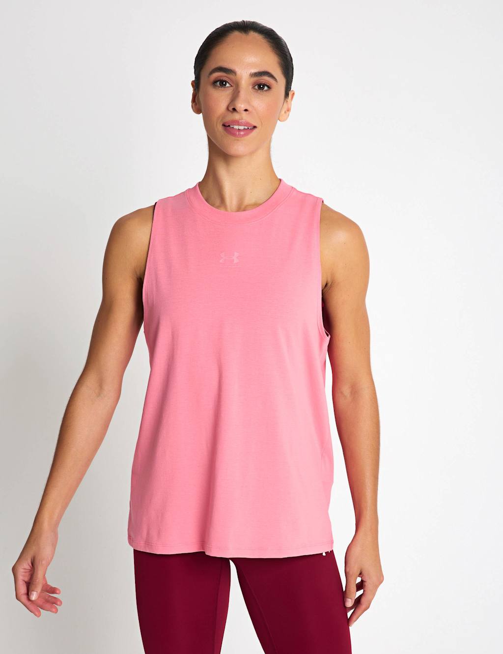 Under Armour Women's Rival Cotton Rich Vest Top - Medium - Hot Pink