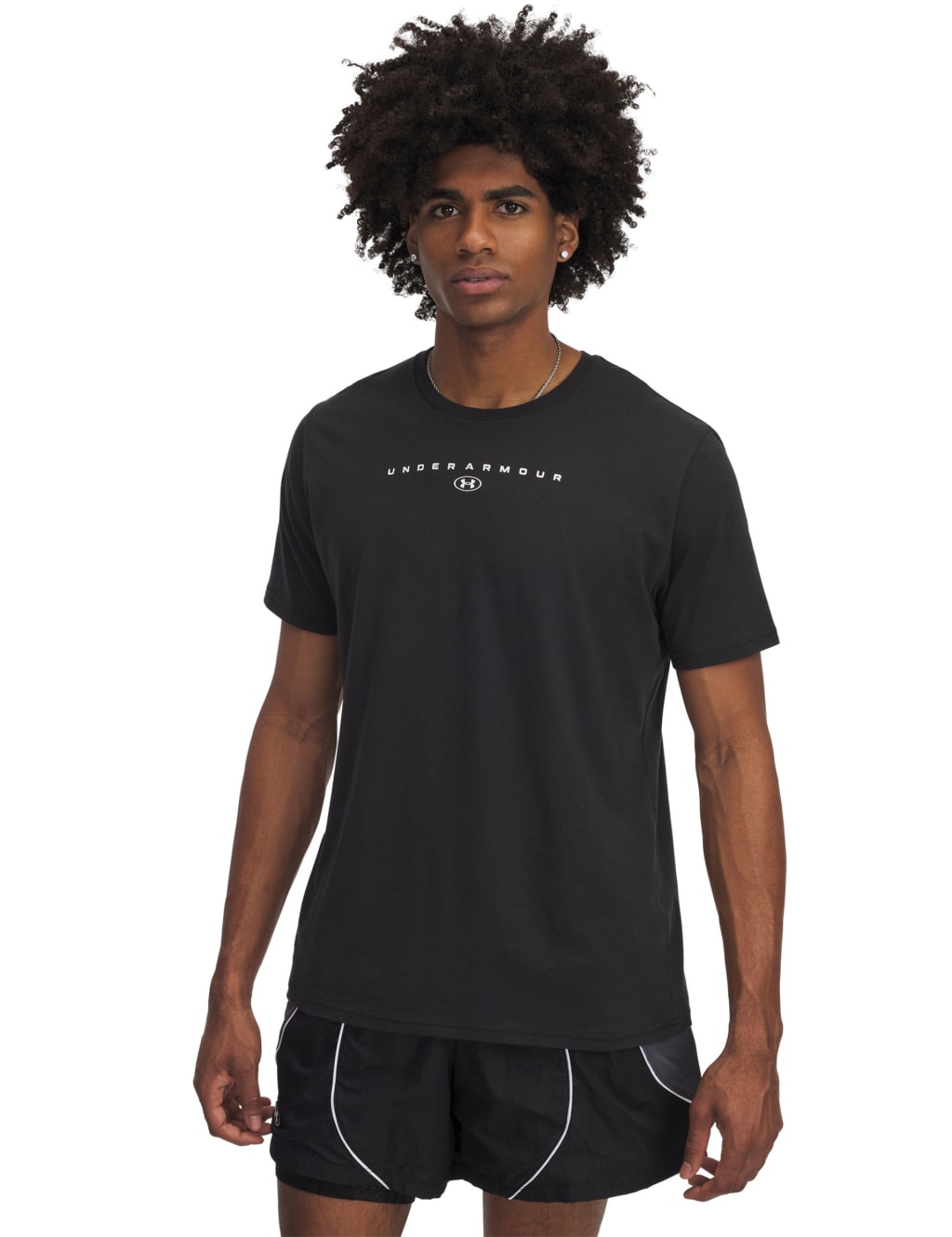 Stacked Logo Cotton Rich Crew Neck T-Shirt