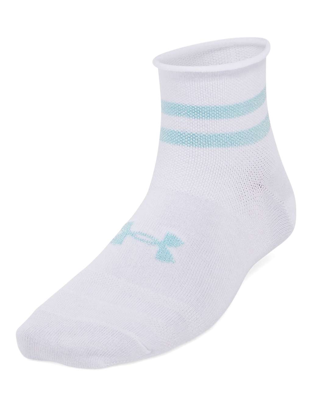 Under Armour 3pk Essentials Ankle High Socks White