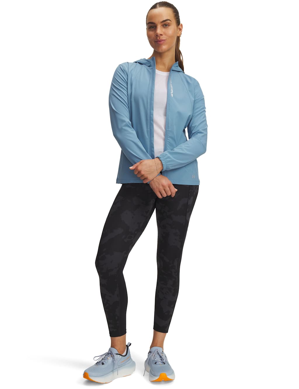 Under Armour Launch Printed High Waisted 7/8 Leggings Black/Black