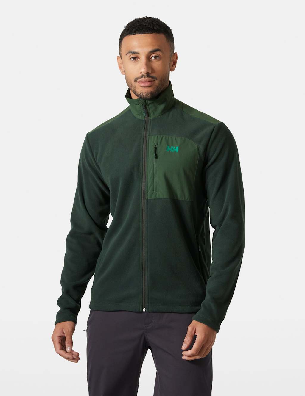 Helly Hansen Daybreaker Funnel Neck Microfleece Jacket Dark Green