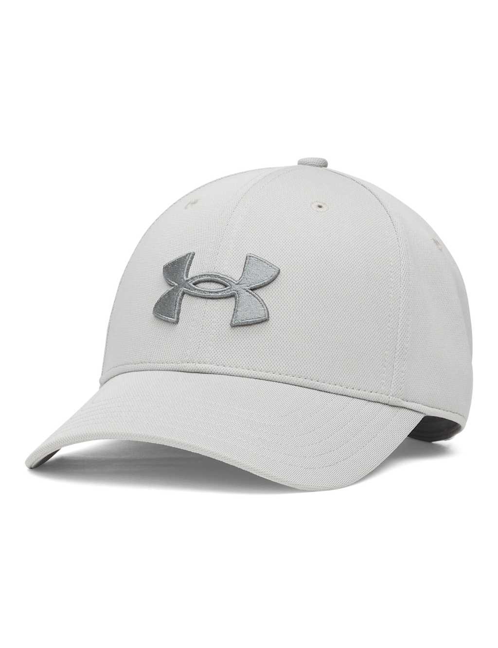 Under Armour Men's Blitzing Low Embroidered Logo Baseball Cap - Light Grey