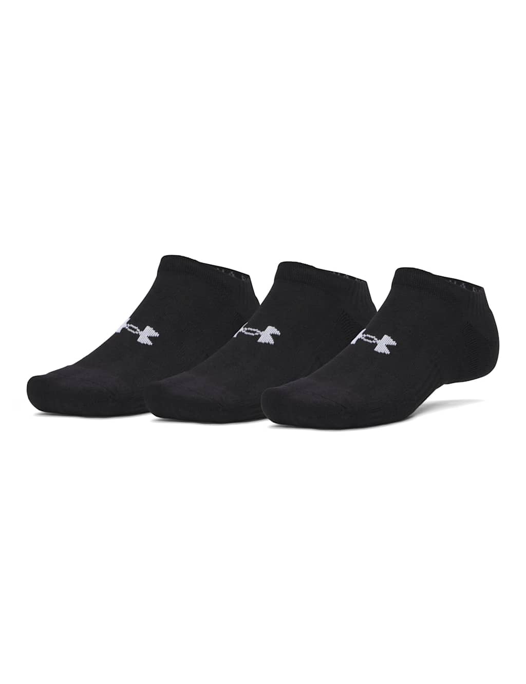 Under Armour Men's 3 Pack Performance Trainer Socks - S - Black
