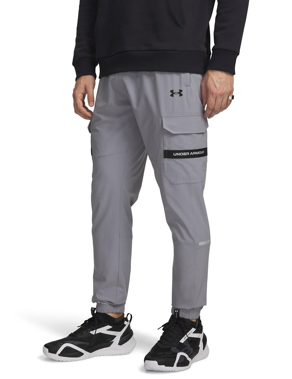 Under Armour Men's Tech Utility Woven Stretch Training Joggers - XL - Dark Grey