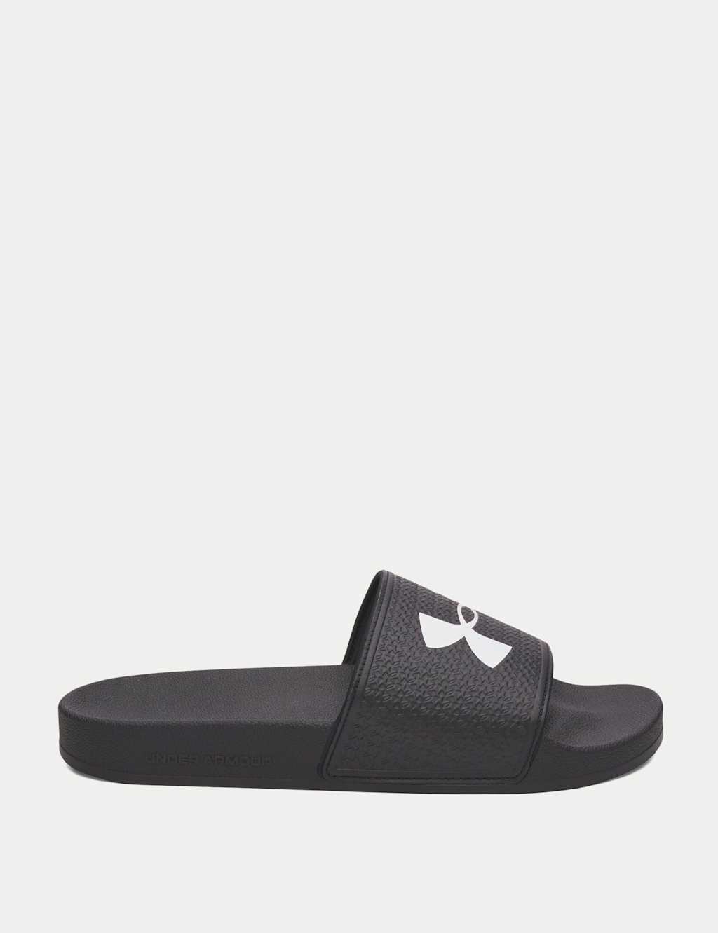 Under Armour Men's Armour Logo Strap Sliders - 8 - Black