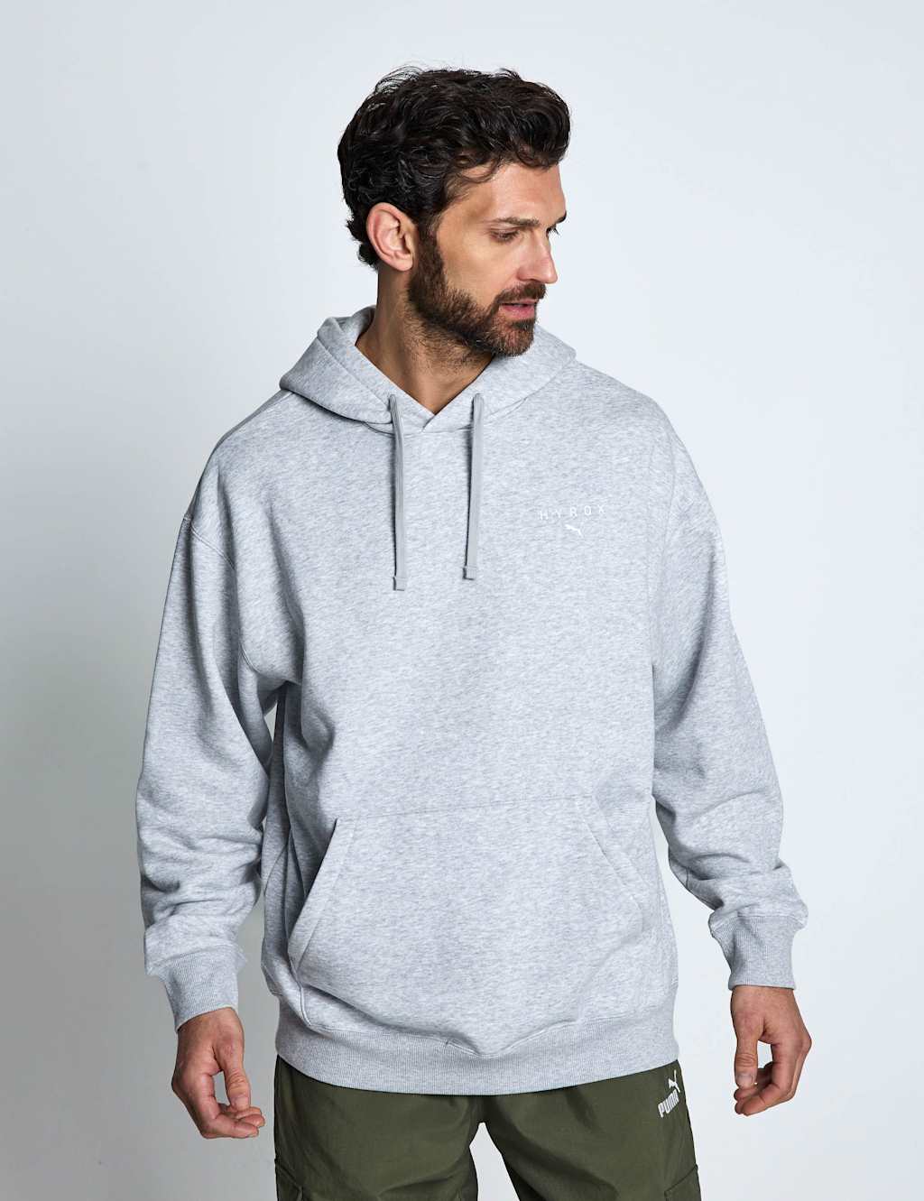 Puma Men's Cotton Rich Hoodie - 2XL - Grey Marl