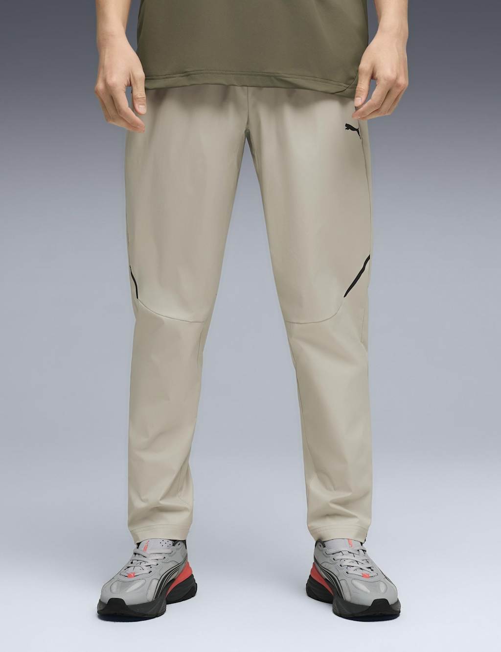 Puma Men's Tech Woven Track Joggers - L - Beige