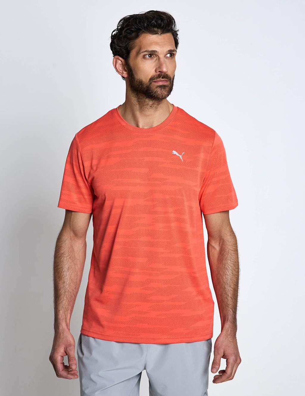 Puma Men's Powertrain Jacquard T-Shirt - XL - Magenta