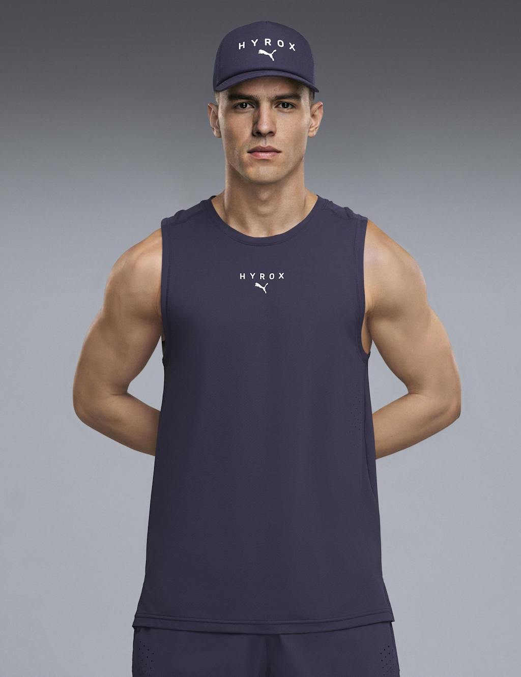 Puma Men's Hyrox Dryelite Training Tank Top - L - Dark Purple