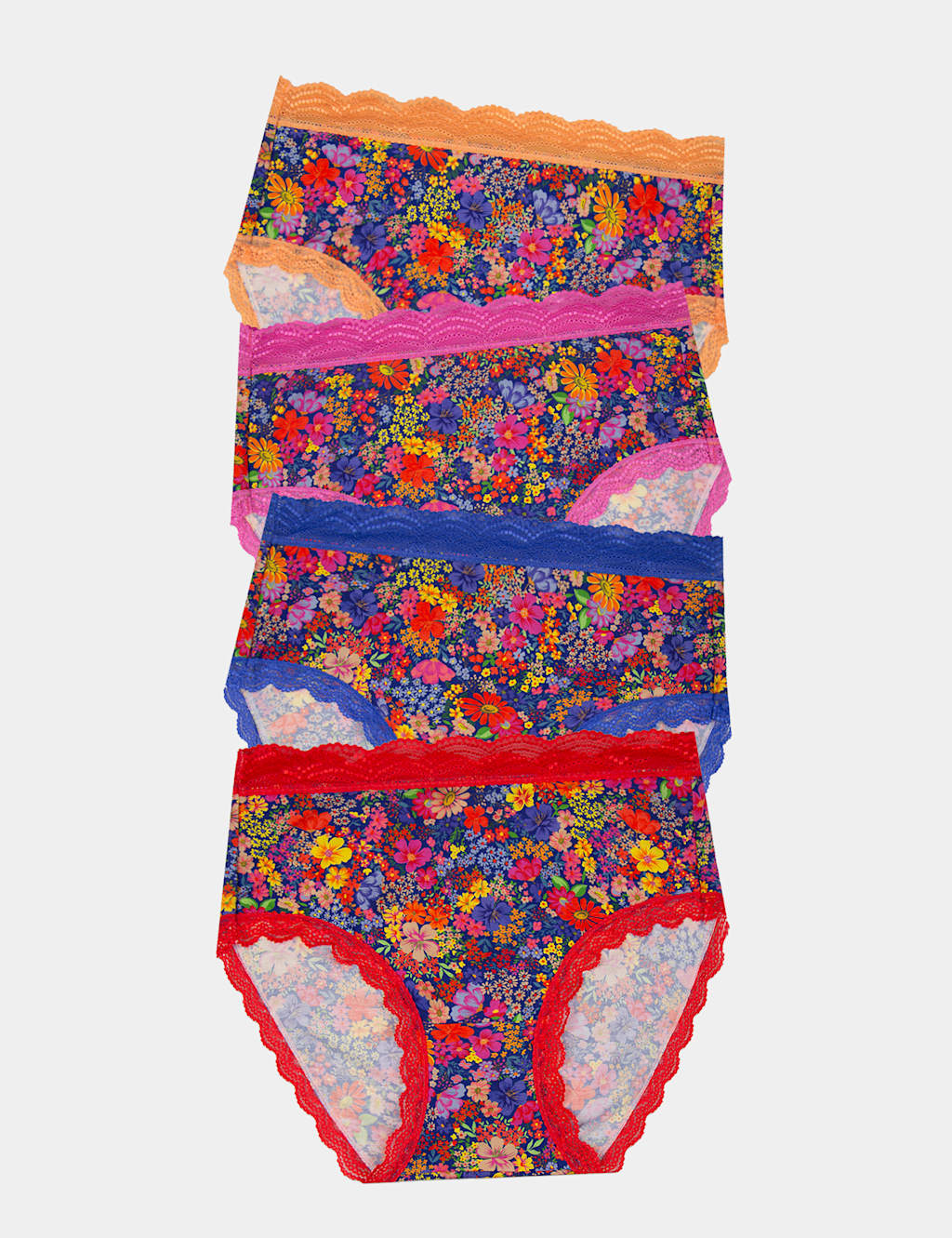 4pk Full Bloom High Rise Full Briefs