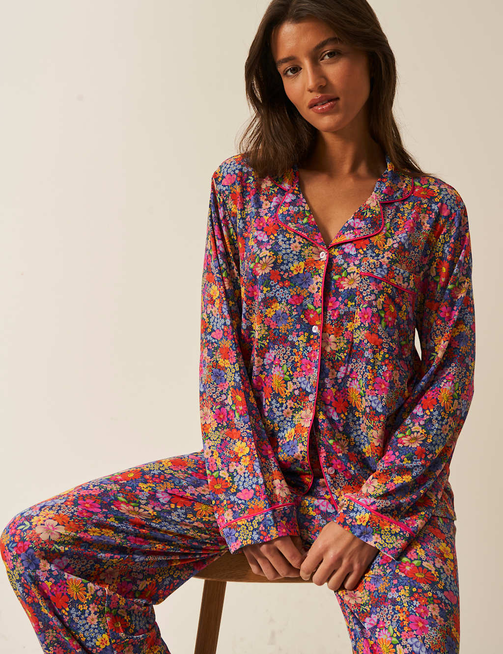 Full Bloom Modal Rich Pyjama Set