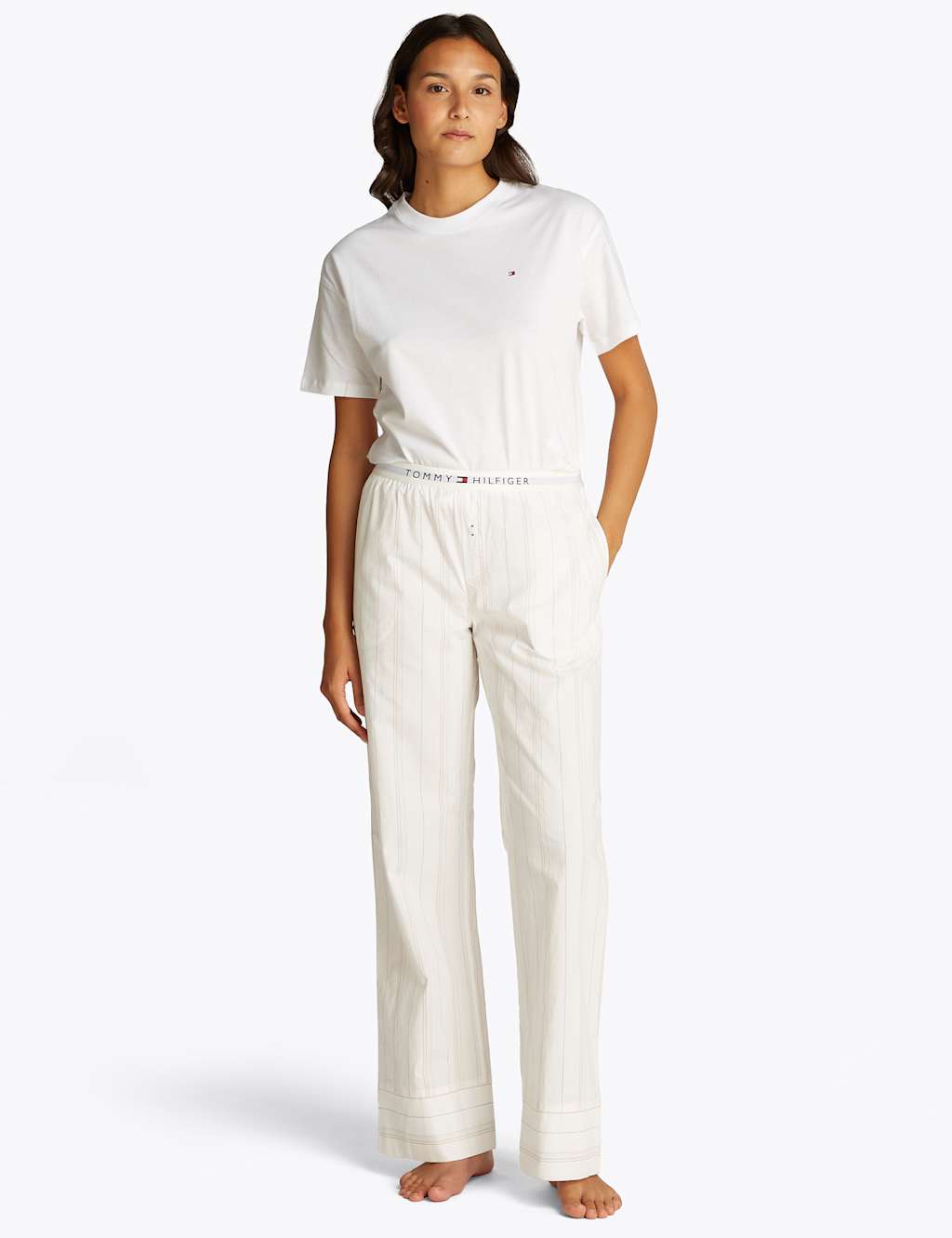 TH Essentials Poplin Pinstripe Pyjama Bottoms