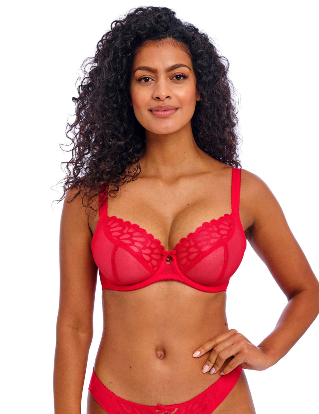 Loveland Mesh Wired Side Support Bra (D-FF)