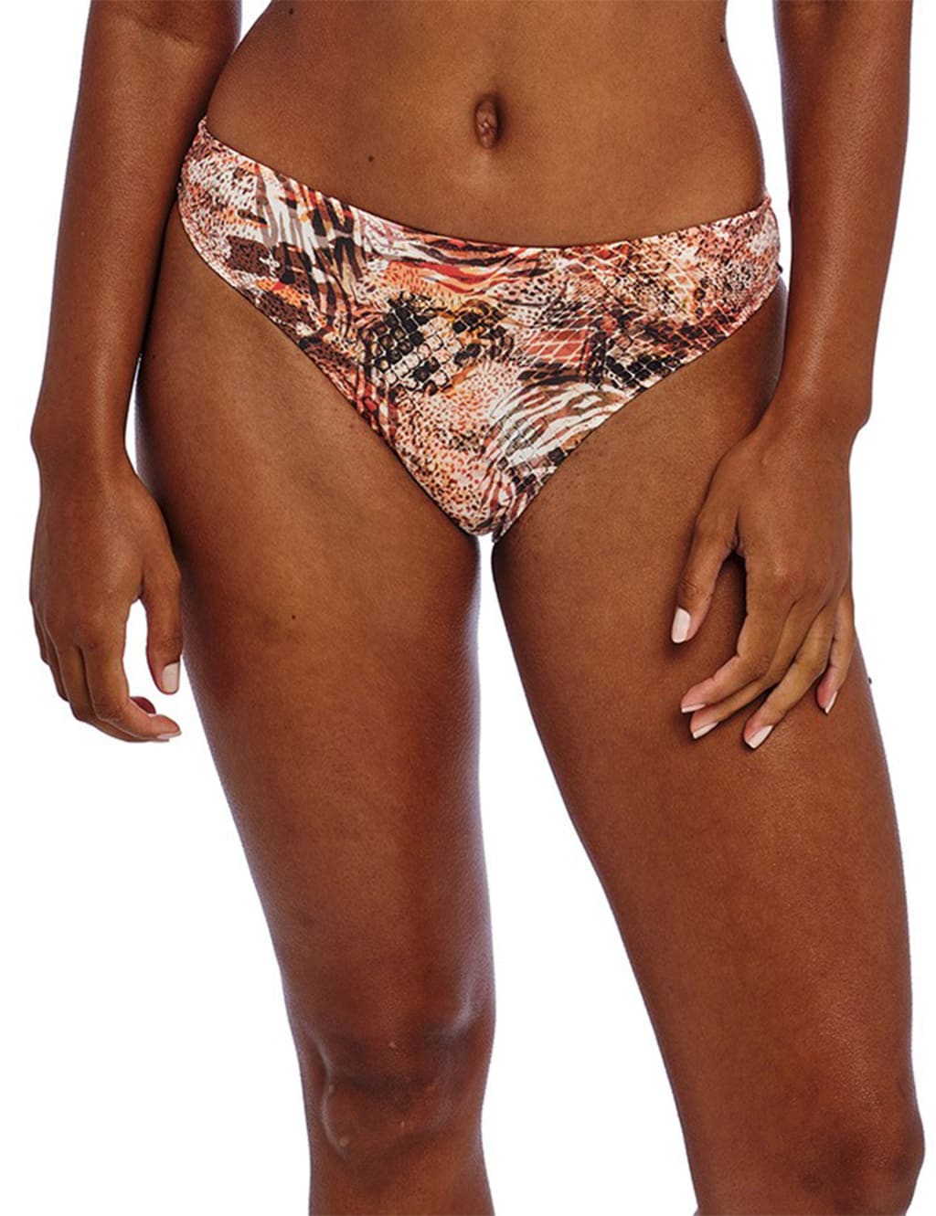 Desert Cat Animal Print Bikini Bottoms