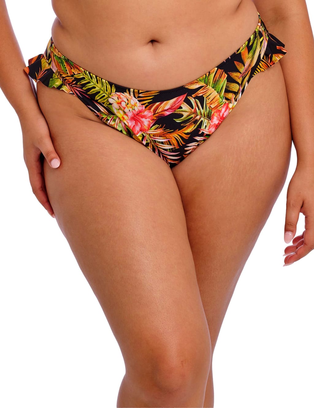 Tiger Valley Tropical High Leg Bikini Bottoms