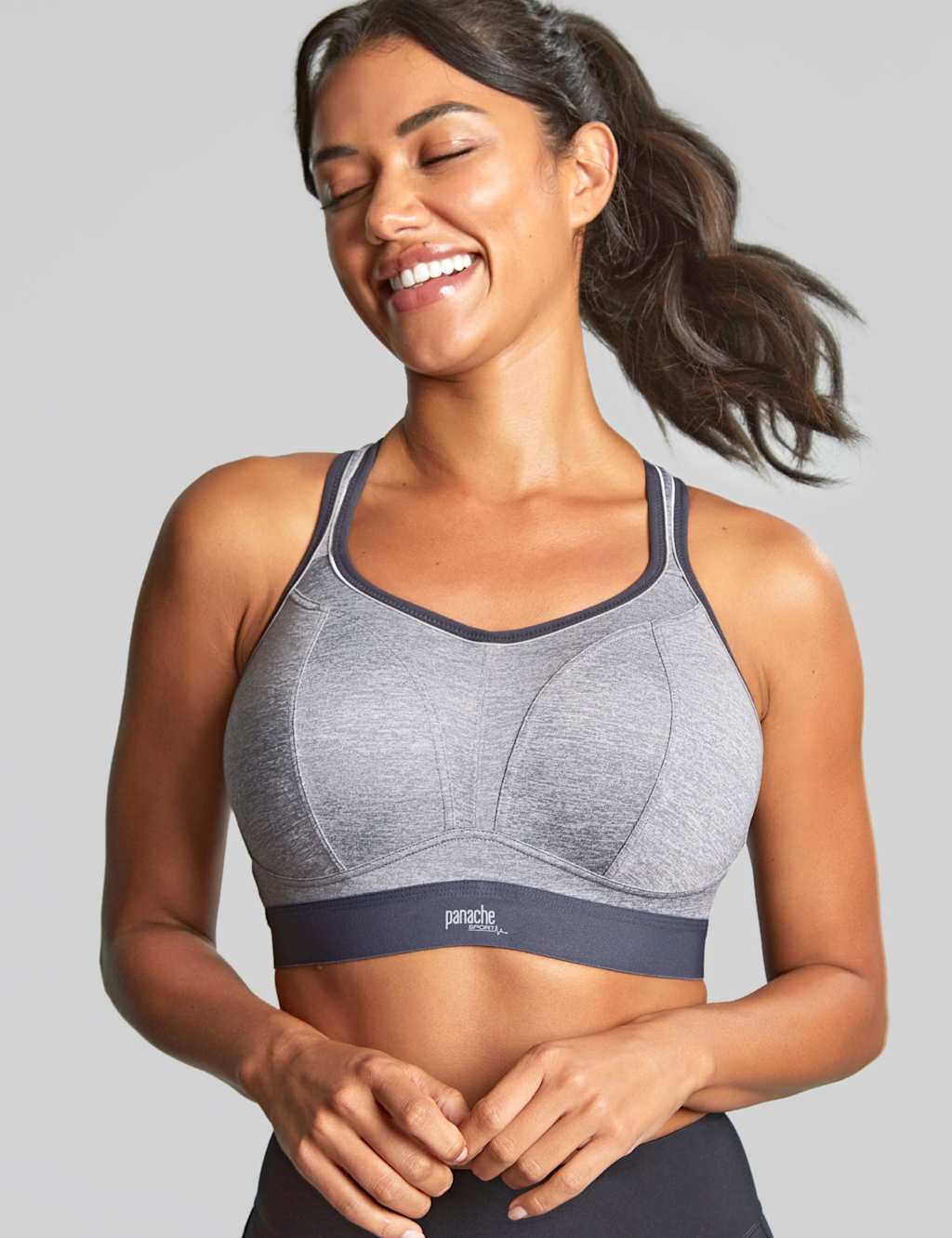 Panache Boundless Non Wired Sports Bra C-J Grey