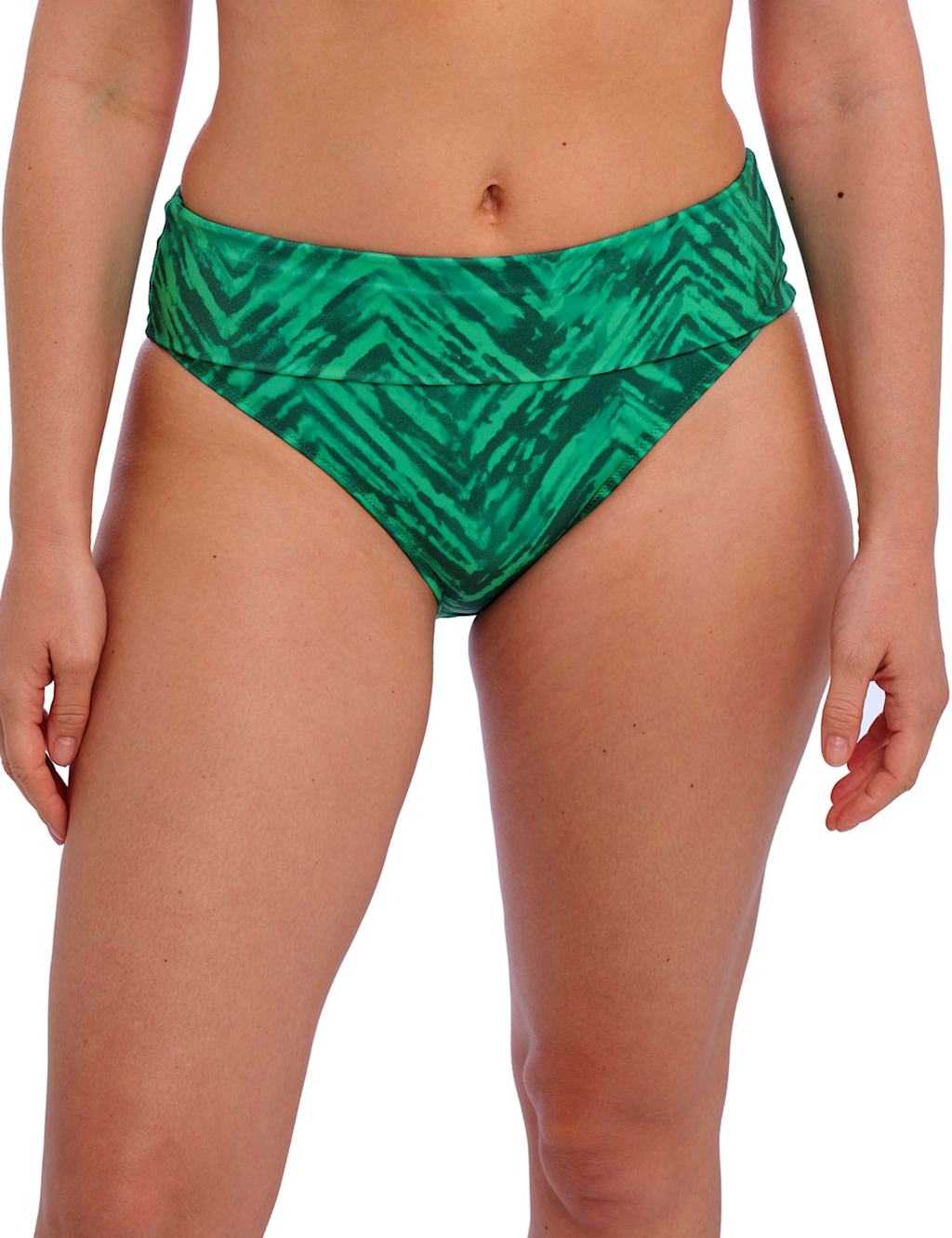Punta Mita Printed Fold Over Bikini Bottoms