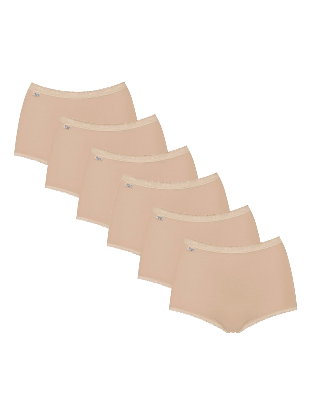 6 pk Cotton Rich High Waisted Full Briefs