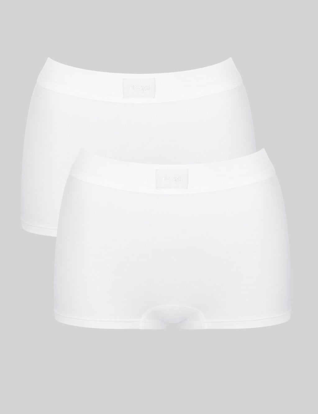 Sloggi 2 Pack Double Comfort High Rise Shorts White