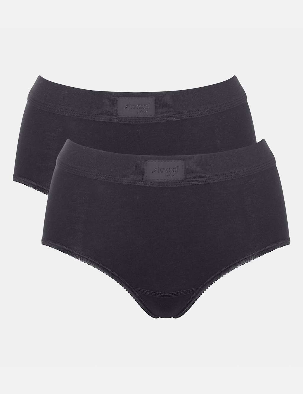Sloggi 2 Pack Double Comfort Maxi Full Briefs Black
