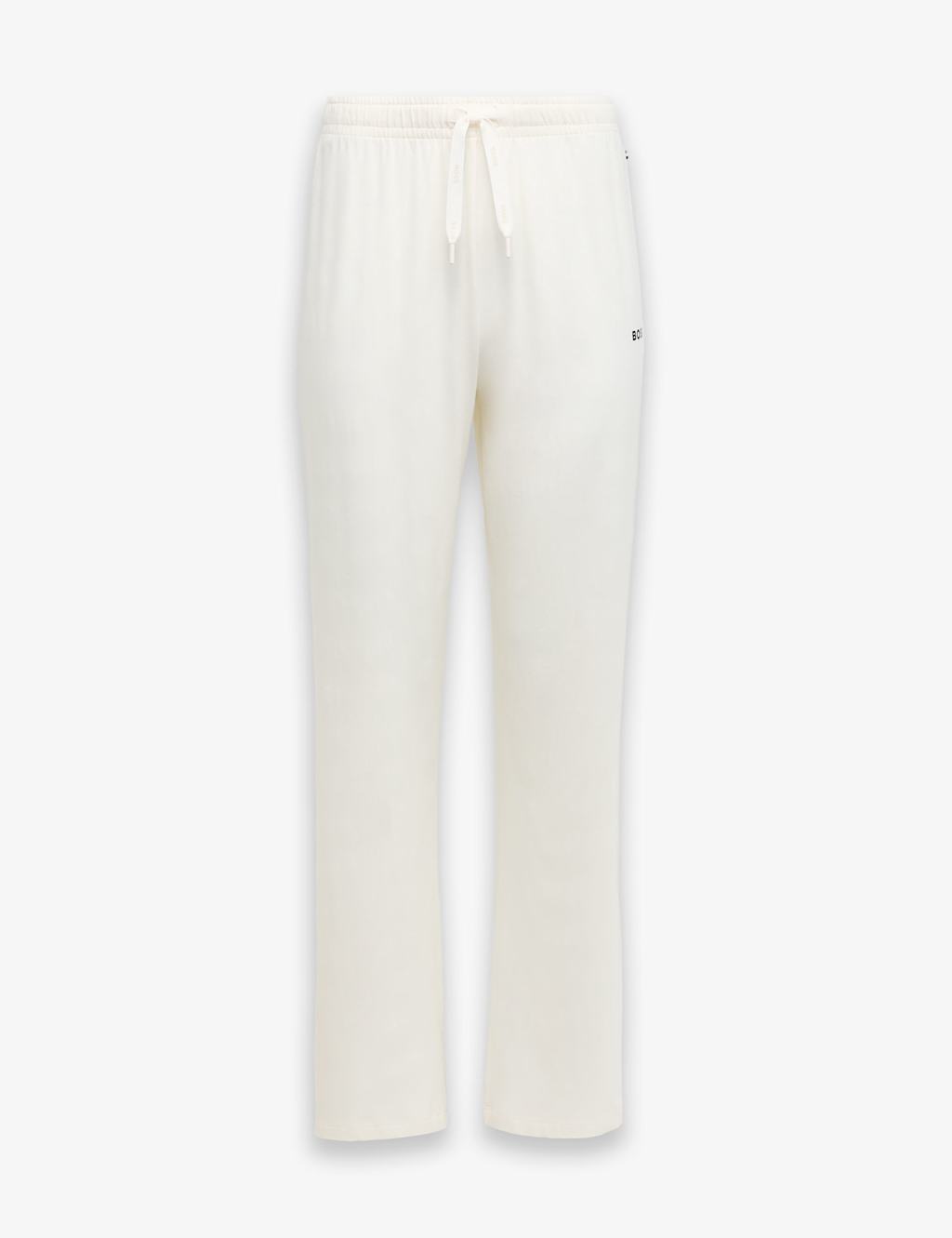 Boss Women's Cotton Rich Pyjama Bottoms - Large - White - Available at M&S