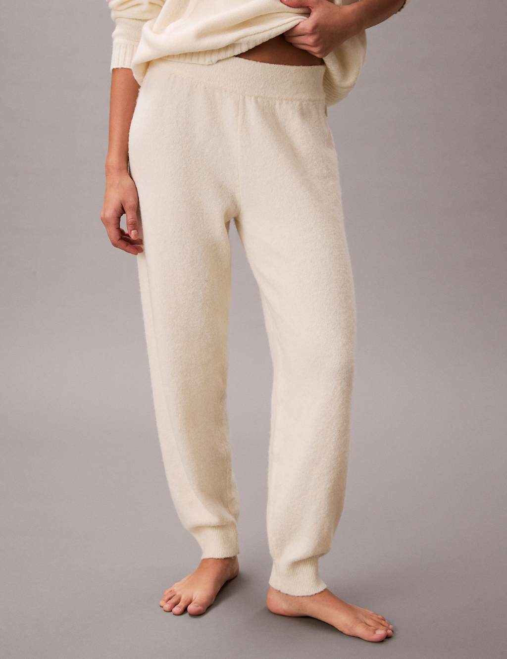 Calvin Klein Terry Cuffed Joggers Ivory