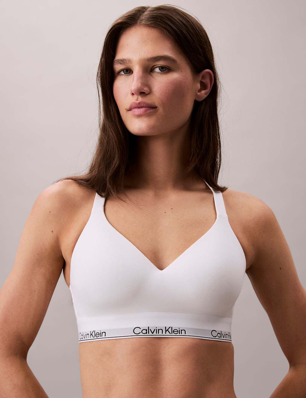 Calvin Klein Icon Cotton Modal Bralette White