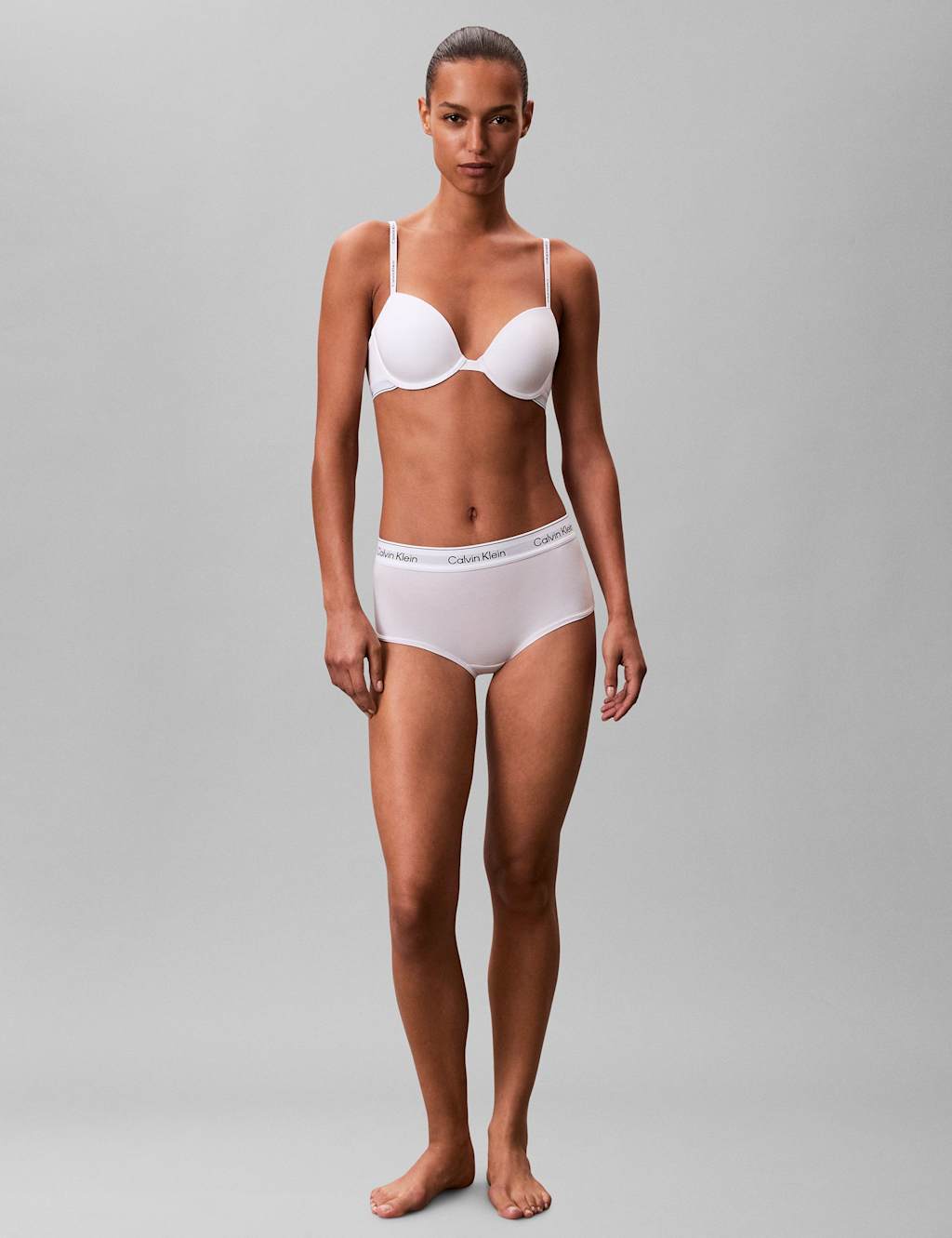 Calvin Klein Icon Wired Demi Cup Bra (B-DD) White