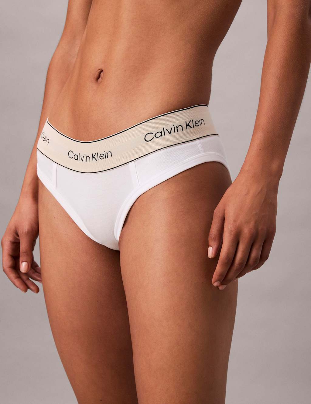 Calvin Klein Logo Bikini Knickers White