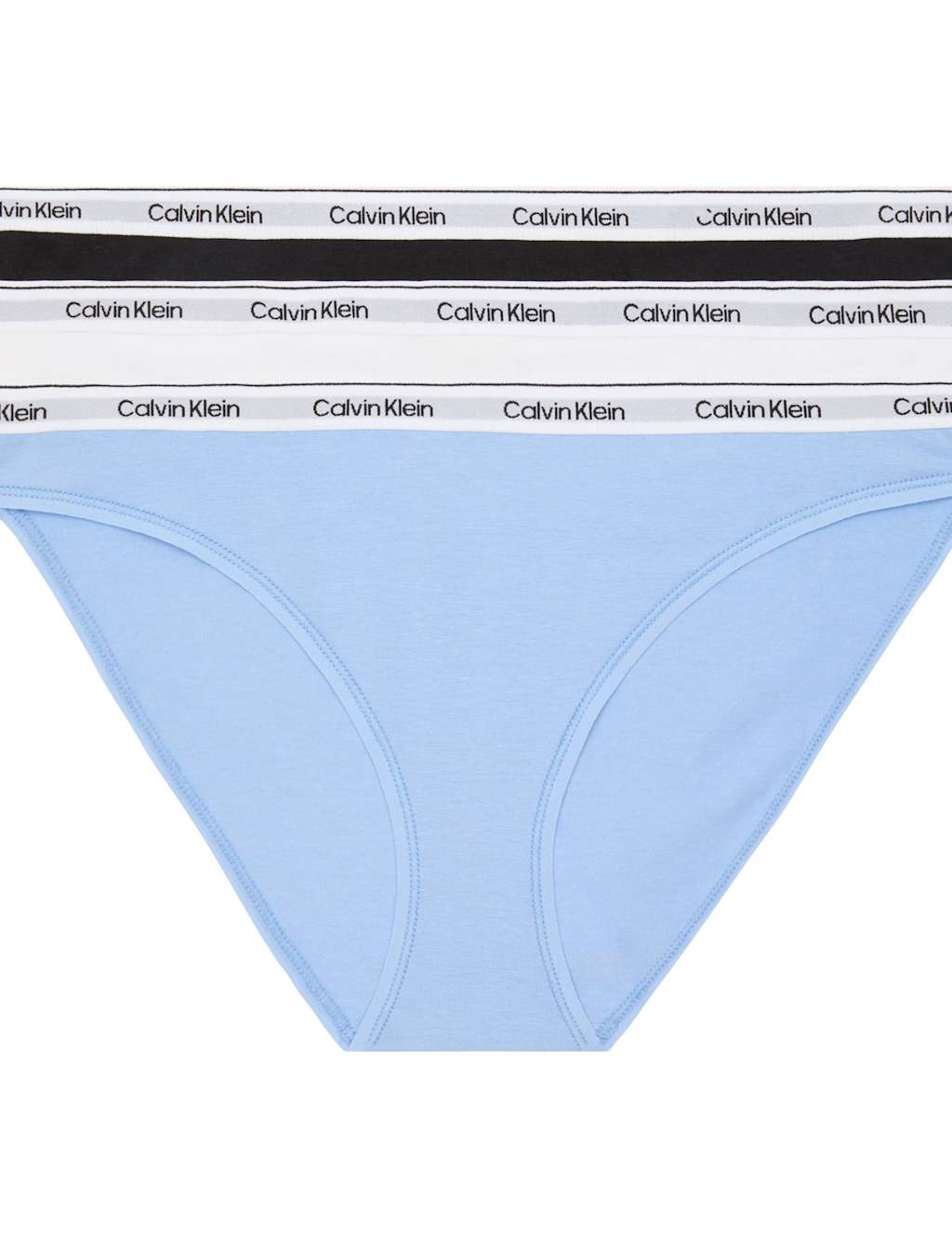 Calvin Klein Icon Cotton Rich 3 Pack Bikini Knickers Black Mix