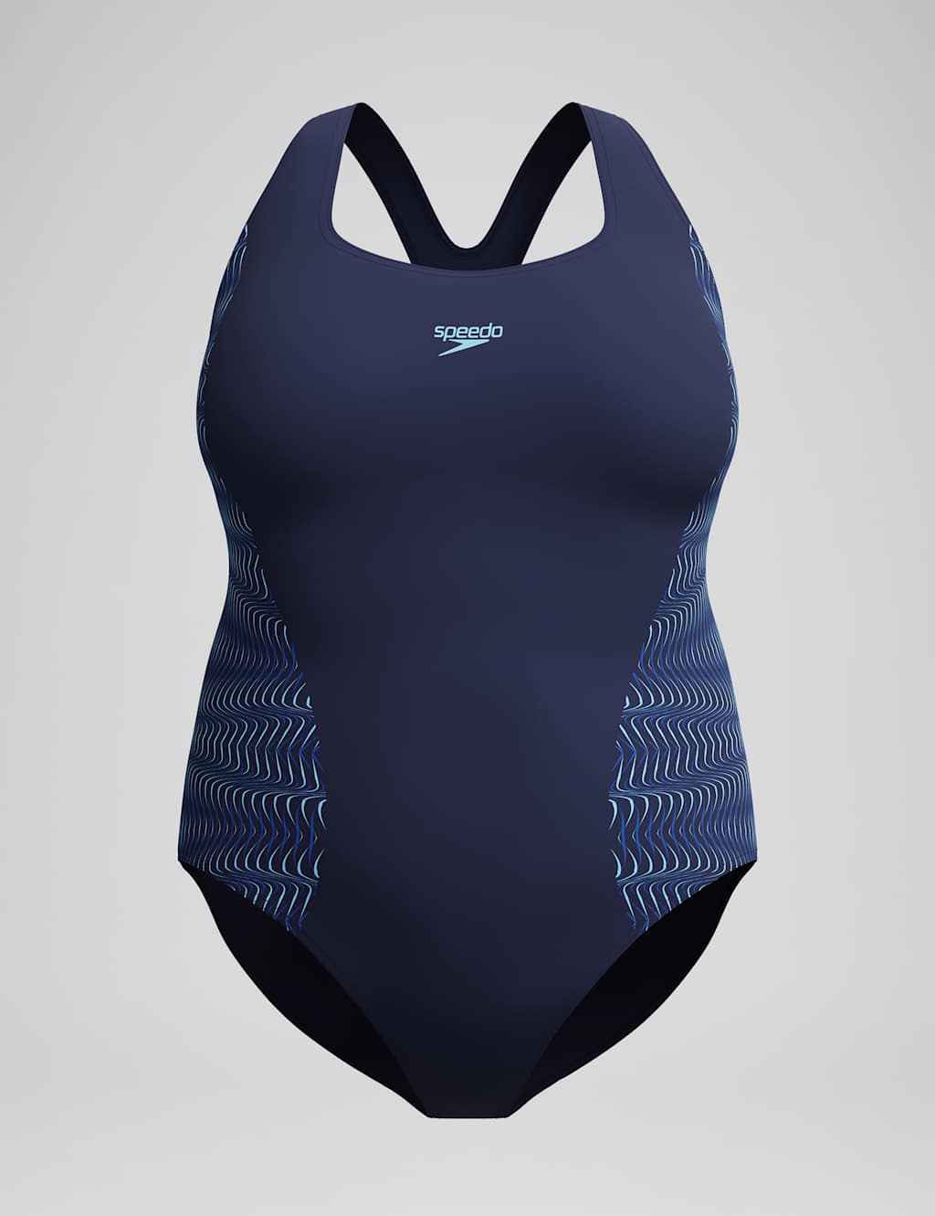 Speedo Women's Medallist Placement Swimsuit - 42 - Blue - Available at M&S