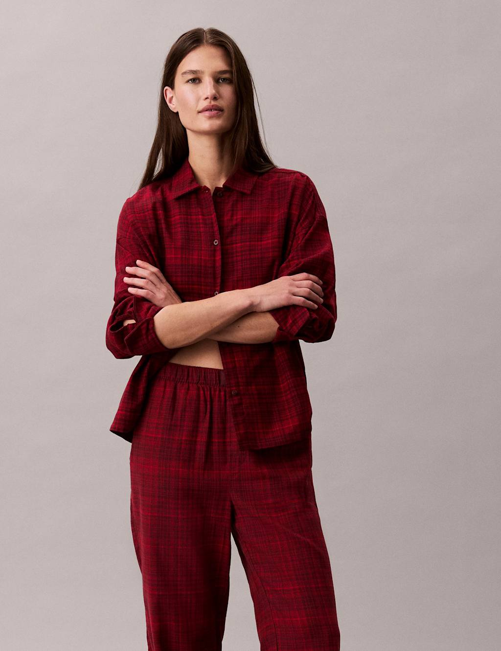 Calvin Klein Pure Cotton Checked Pyjama Bottoms Multi