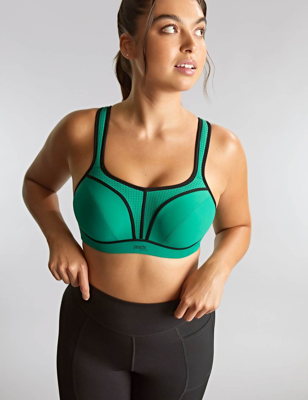 Panache Power Ultimate Support Wired Sports Bra B-J Green