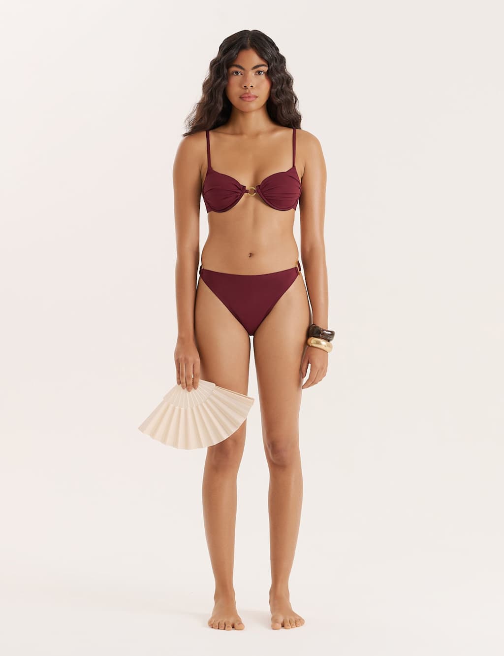 4Th & Reckless Women's Mayci Bikini Bottom - 10 - Burgundy - Available at M&S