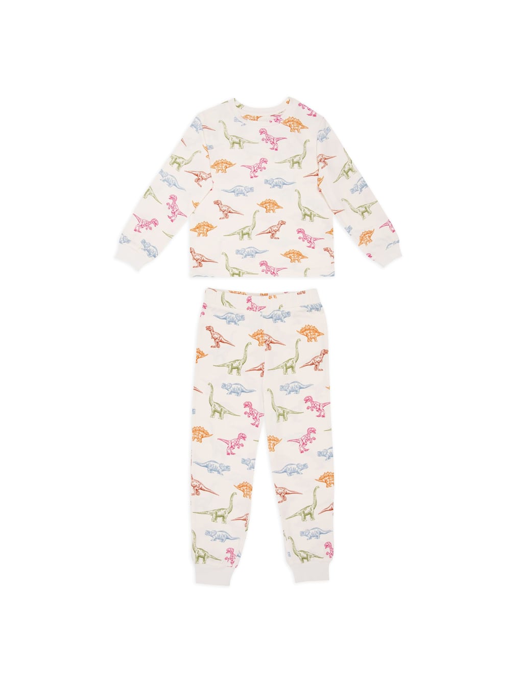 Chelsea Peers Boys Dinosaur Pyjamas (1-12 Yrs) - 9-10 Years - White Mix - Available at M&S