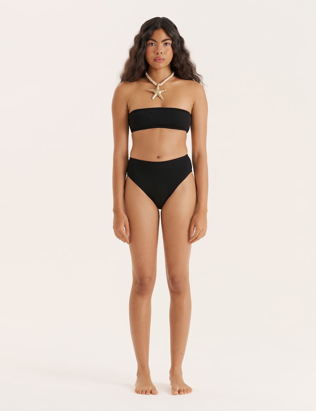4Th & Reckless Women's Rivia High-Waist High-Leg Crinkle Bikini Bottom - 10 - White - Available at M&S