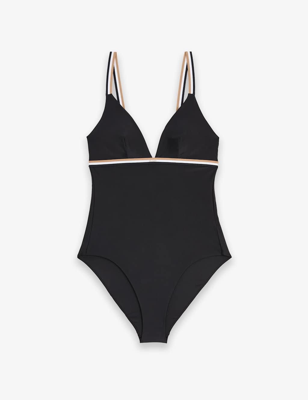 Boss Women's Iconic Plunge Swimsuit - Large - Black - Available at M&S