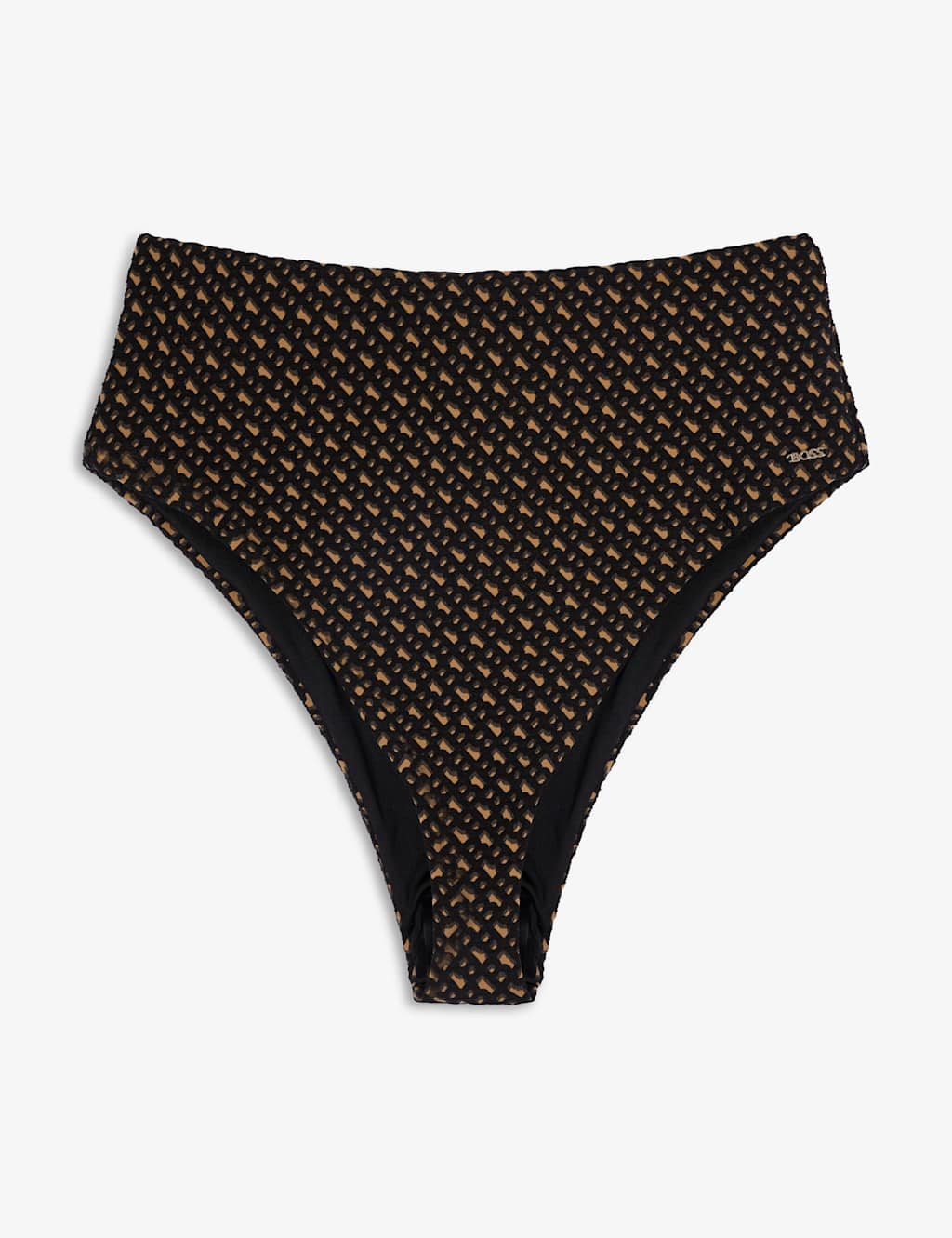Boss Women's Monogram High Waisted Bikini Bottoms - Large - Multi - Available at M&S