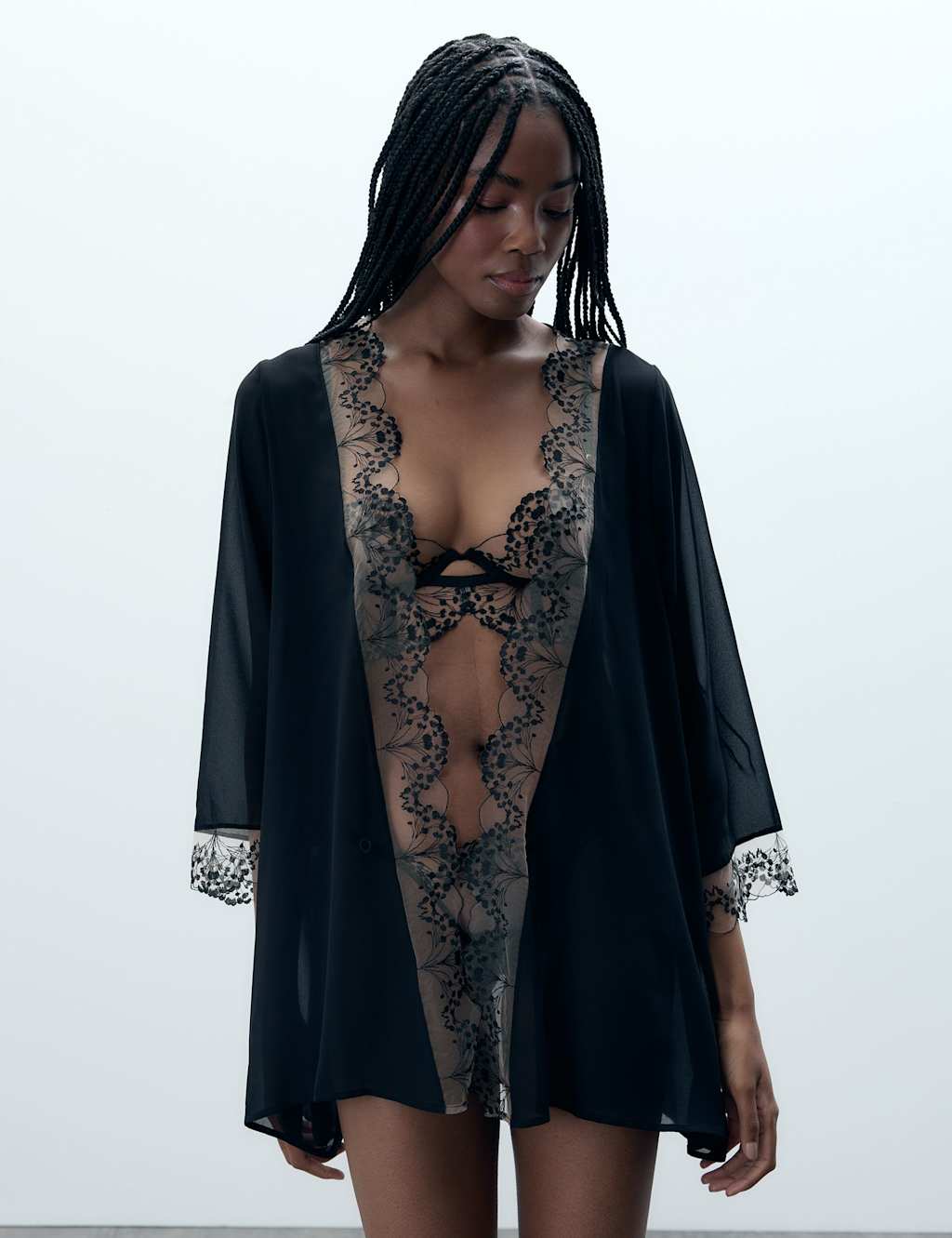 Bluebella Marisa Kimono Wrap Black