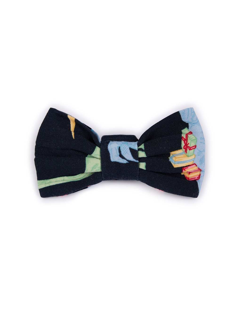 Chelsea Peers Christmas Dinosaur Print Pet Bow Tie Navy Mix