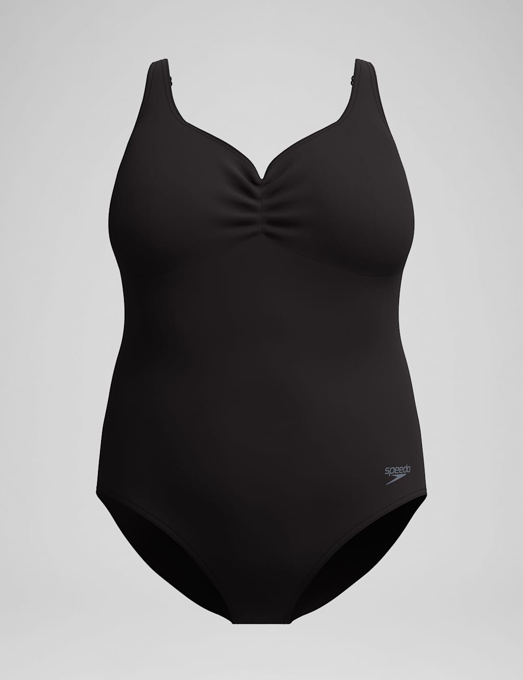 Women's Speedo Plus Size Solid Aquanite One Piece - 24 - Black - Available at M&S