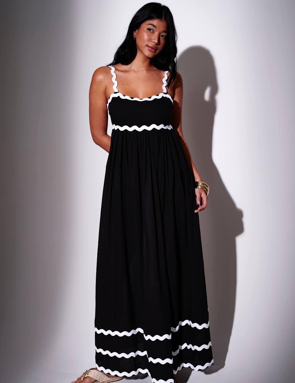 South Beach Women's Pure Cotton Embroidered Maxi Beach Dress - 8 - Black - Available at M&S