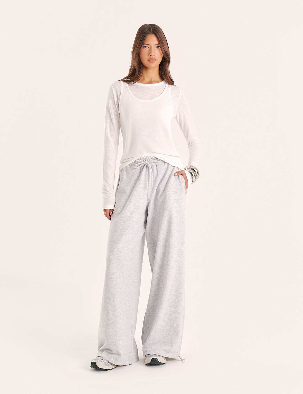4Th & Reckless Women's Pure Cotton Elasticated Waist Joggers - Extra Large - Grey - Available at M&S